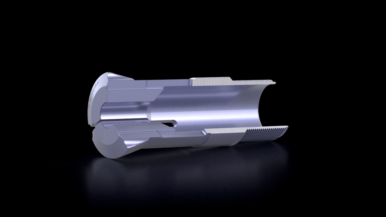 Adjustable Guide Bushes – Premium Blue Coating – Cross-Section View