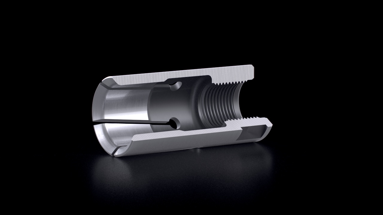 CUCCHI Bar Feed Collets – Round – Cross-Section View