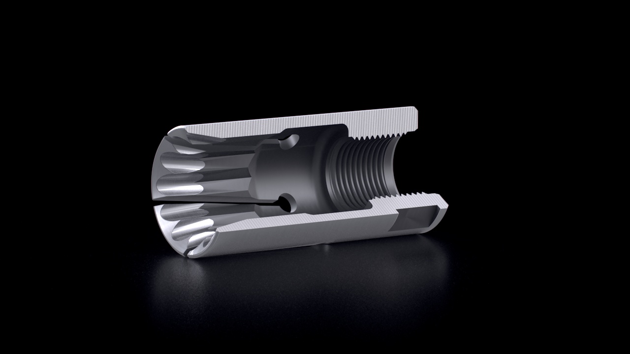 CUCCHI Bar Feed Collets – Hexagonal – Cross-Section View