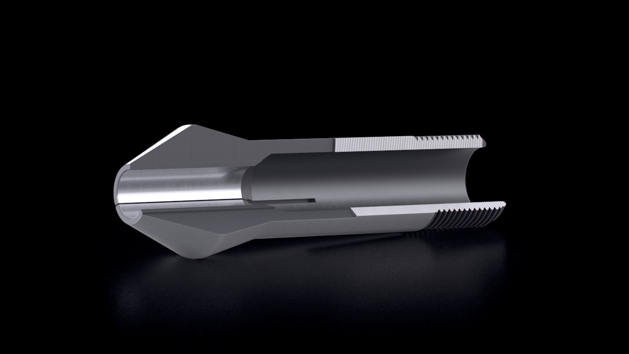 Pinces tirées à nez long SW&amp;B – Finement fendu – Vue en coupe