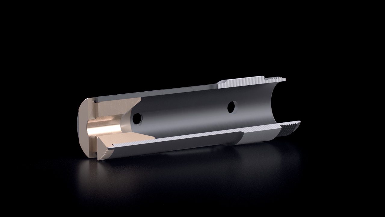 Feeding Collets – Brass Inserts – Cross-Section View