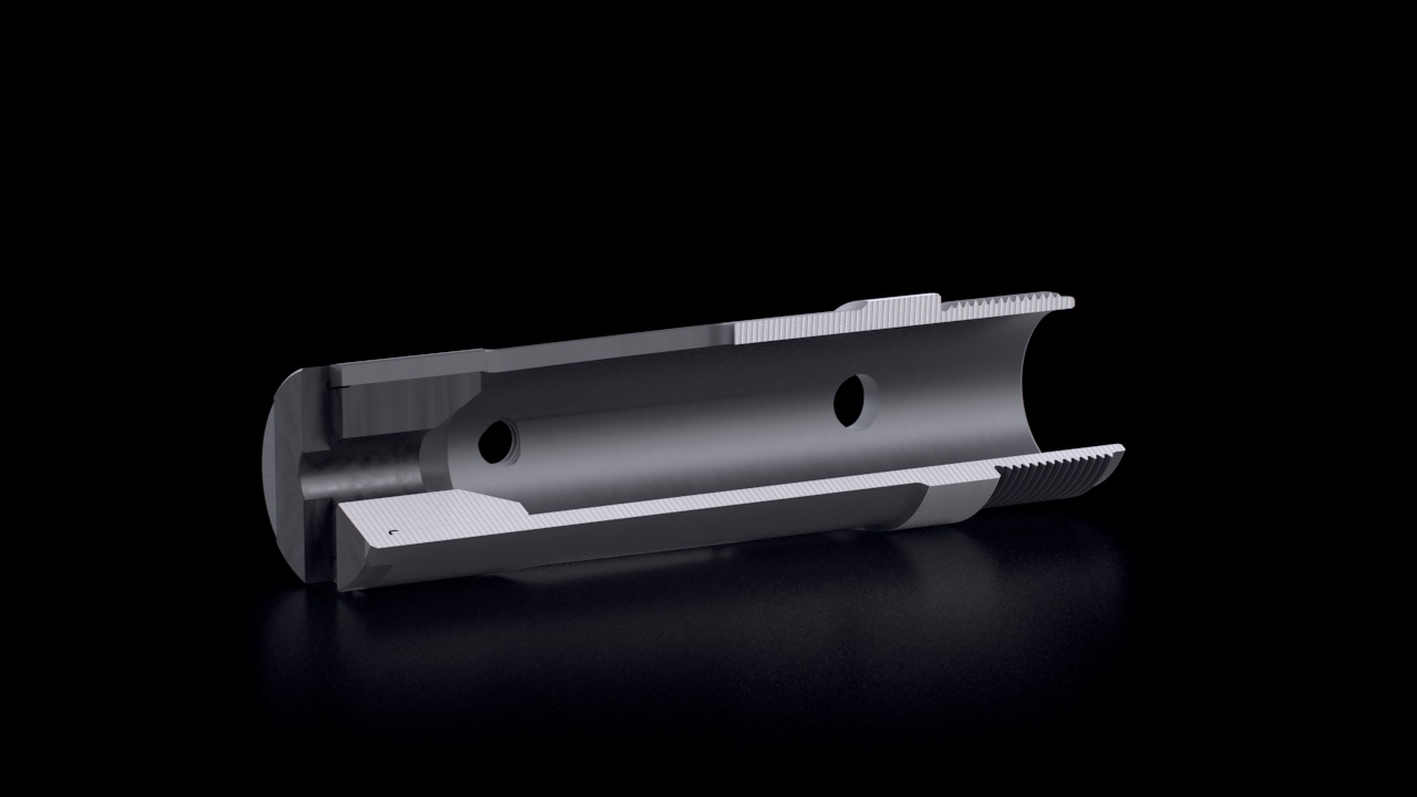 Multi-Spindle Feeding Collets – Plastic Inserts – Cross-Section View