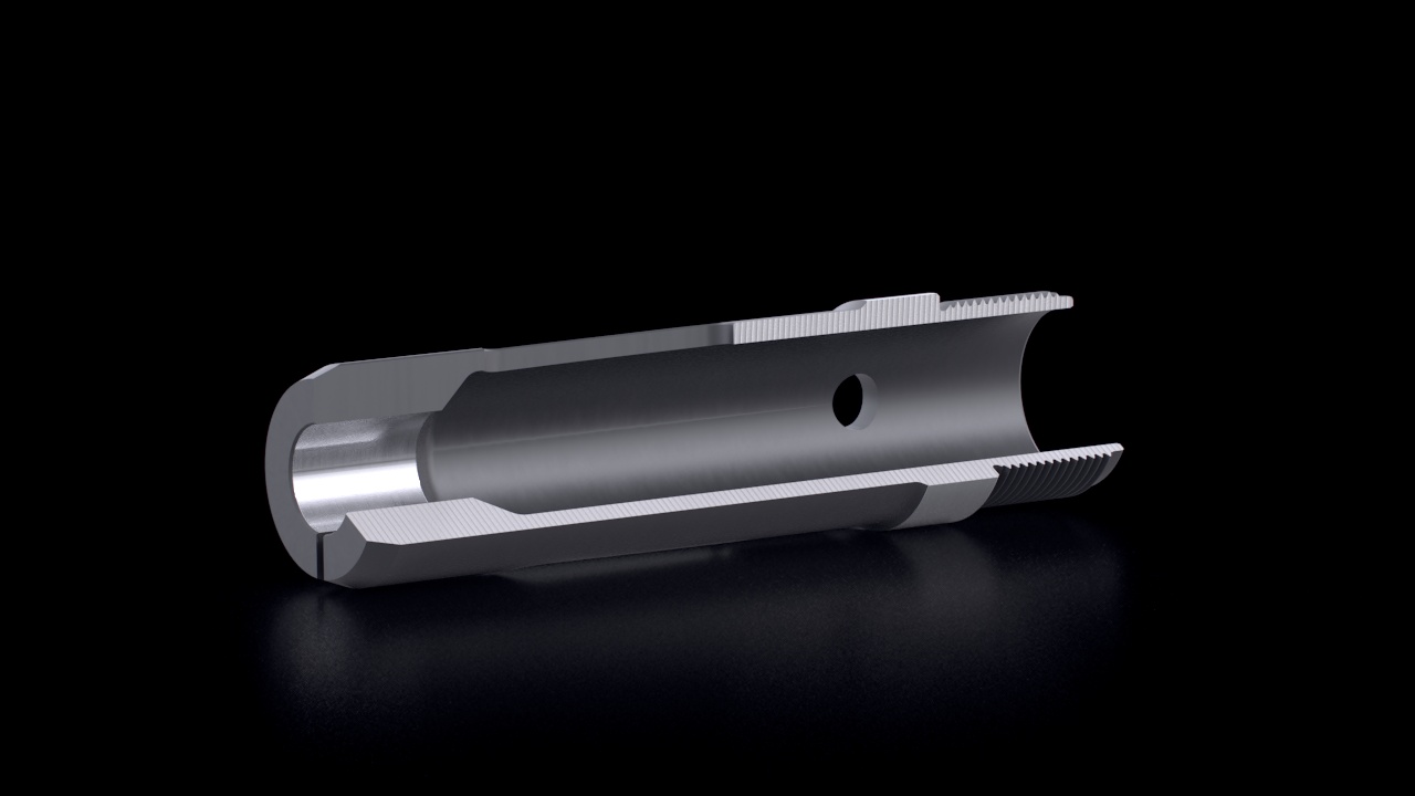 Multi-Spindle Feeding Collets – Smooth – Cross-Section View