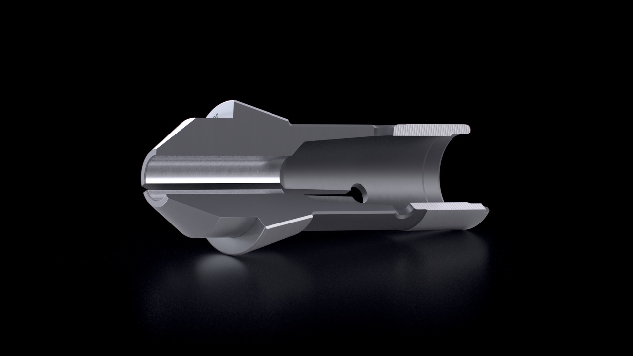 Long Nose Collets – Extended Clamping Length – Cross-Section View