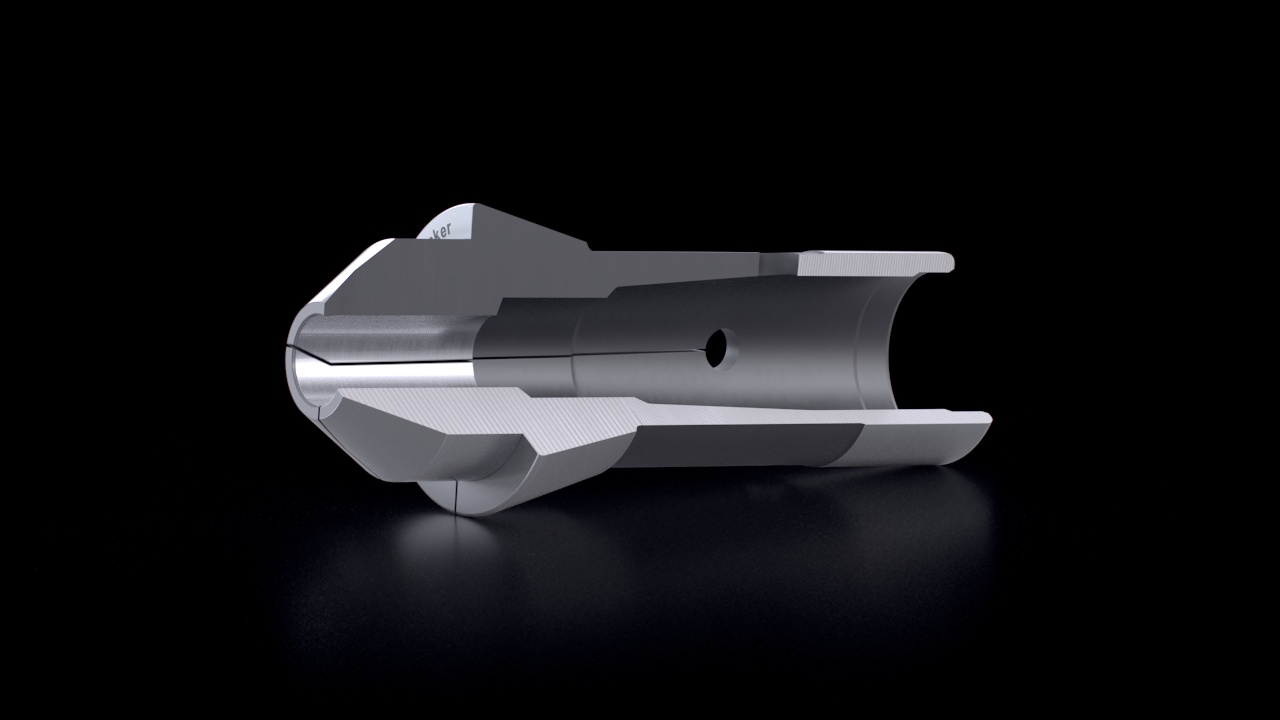 Long Nose Collets – Sol Slot – Cross-Section View