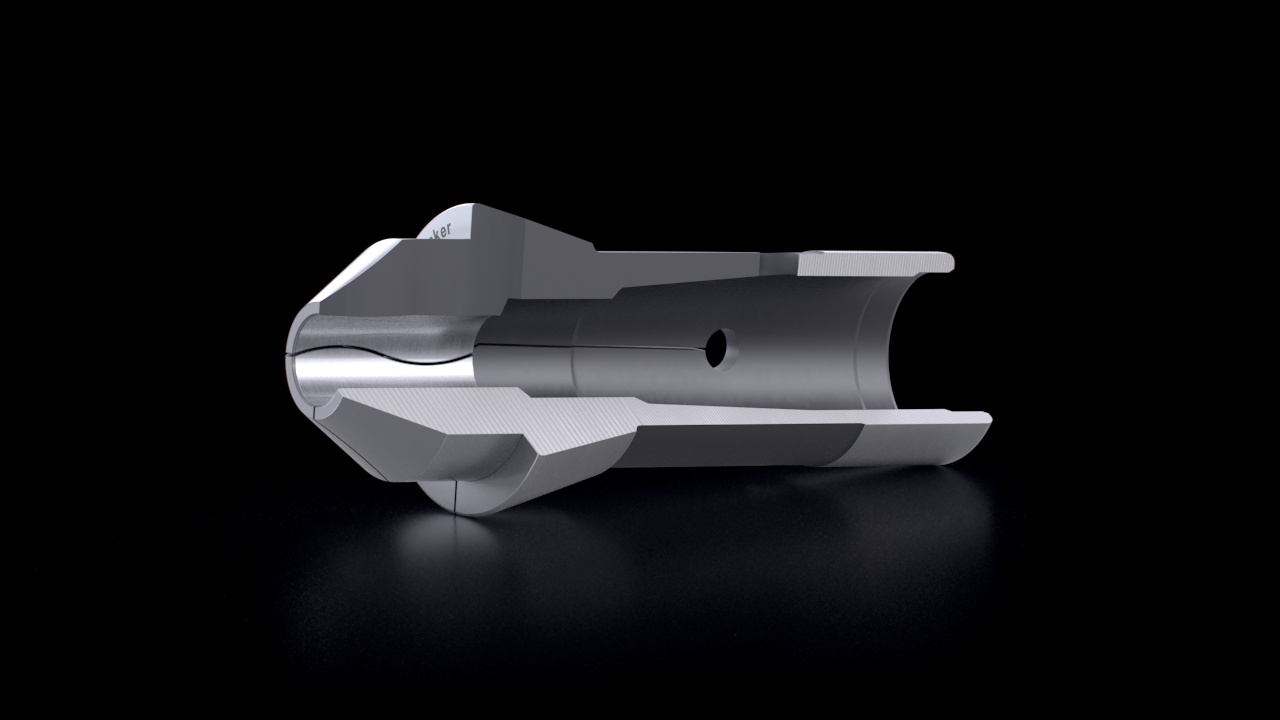 Long Nose Collets – Sos Slot – Cross-Section View