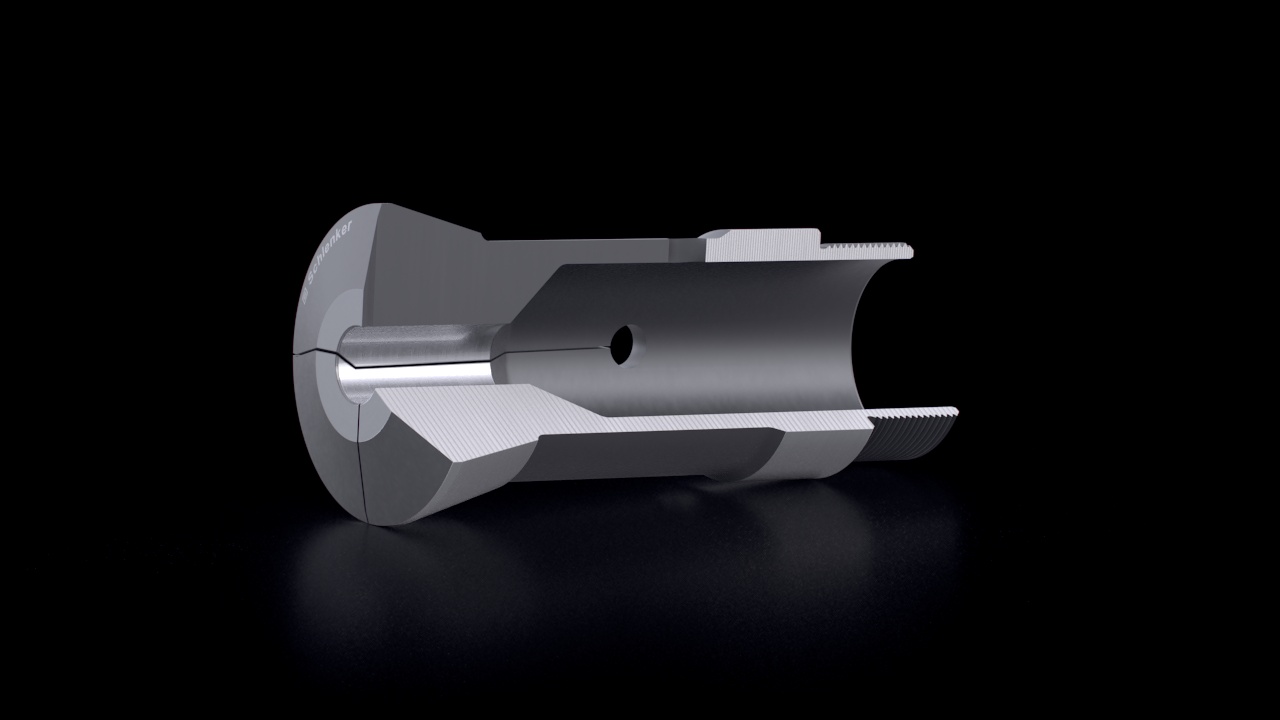 Main Spindle Multi-Spindle Collets – L Slot – Cross-Section View