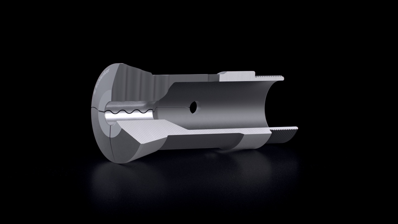 Main Spindle Multi-Spindle Collets – W Slot – Cross-Section View