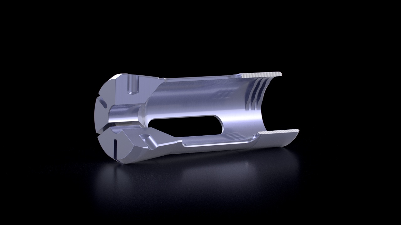 Sub Spindle Multi-Spindle Collets – Premium Blue Coating – Cross-Section View
