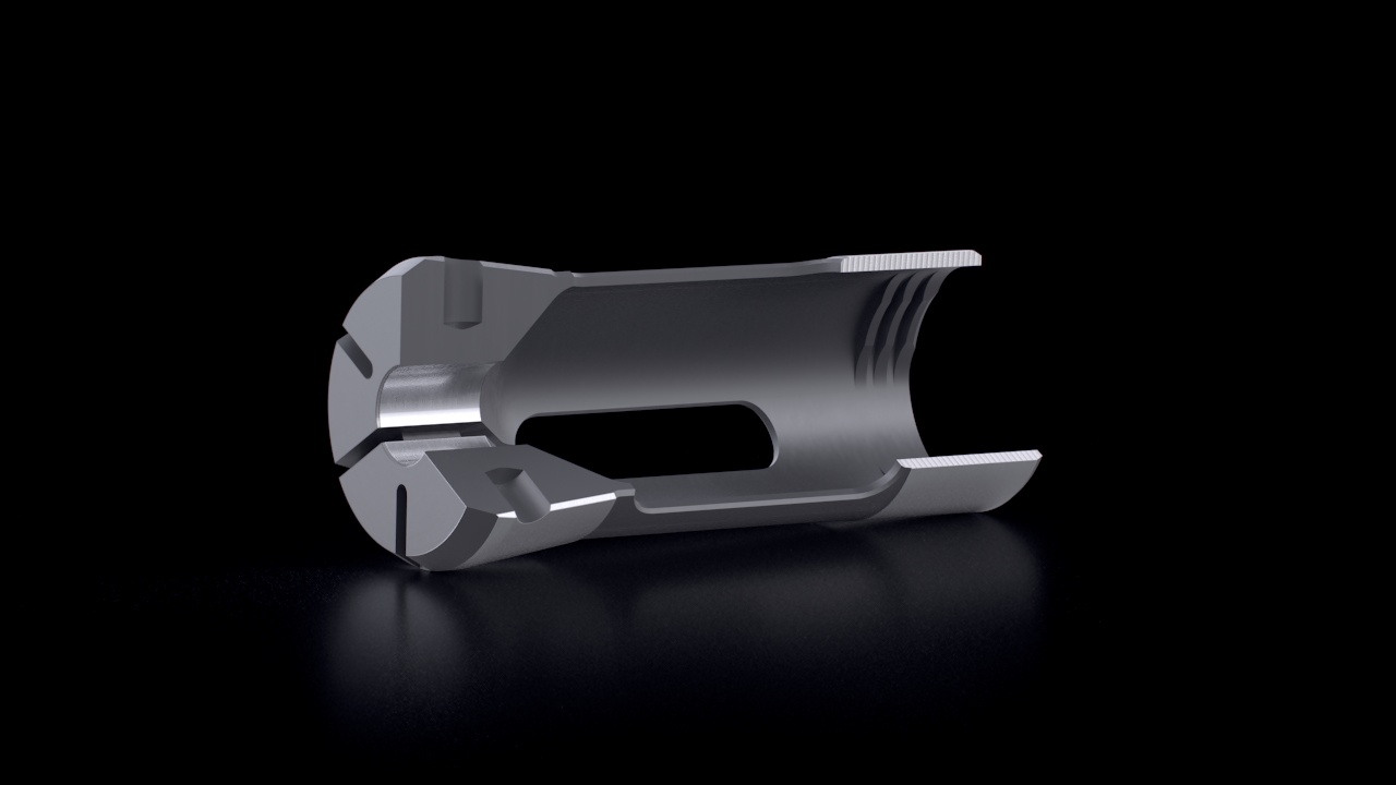 Sub Spindle Multi-Spindle Collets – Smooth – Cross-Section View