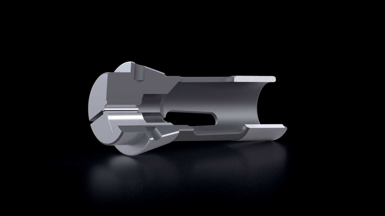 Overgrip Collets – Offset Gripping – Cross-Section View