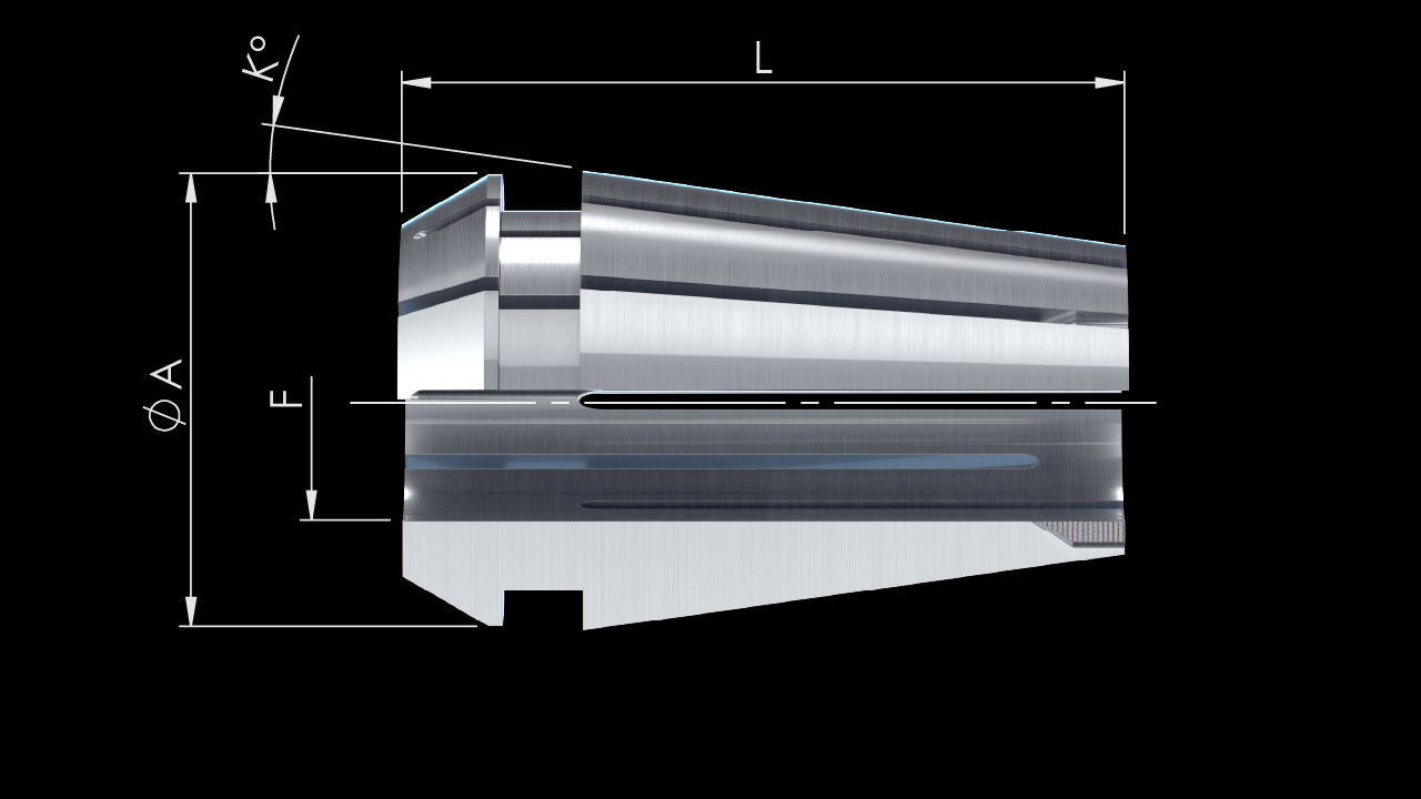 ER Collets – Technical Drawing ER Collets – Technical Drawing
