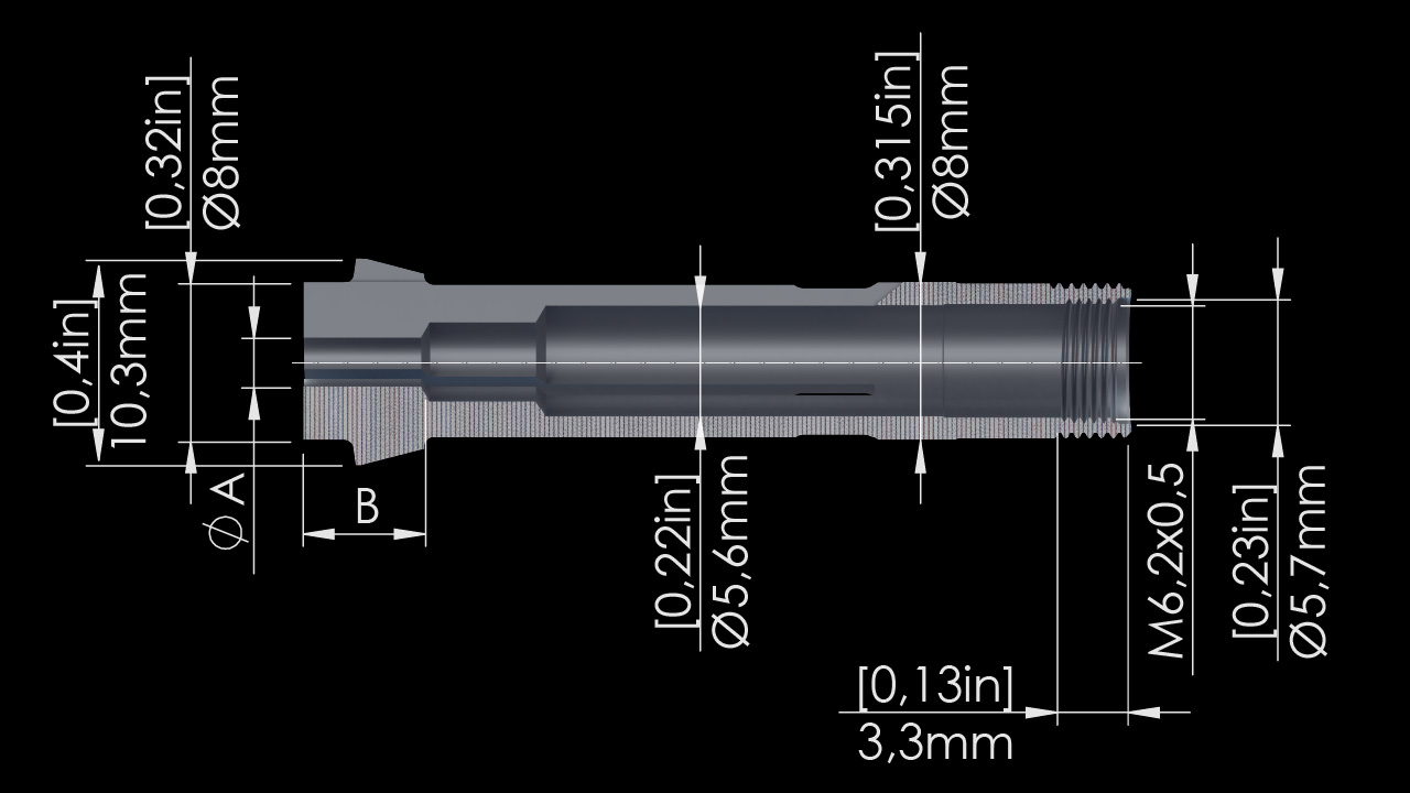 Masa Tool – Pinza um5 – Disegno tecnico