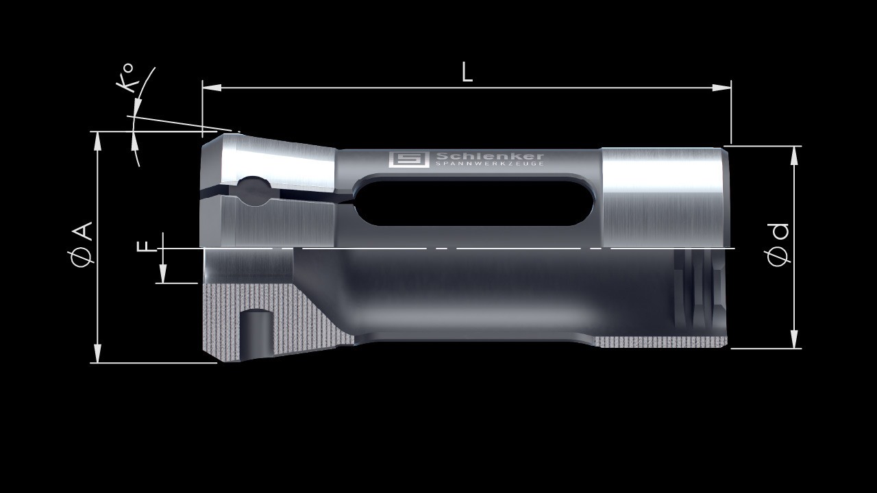 Sub Spindle Multi-Spindle Collets – Technical Drawing