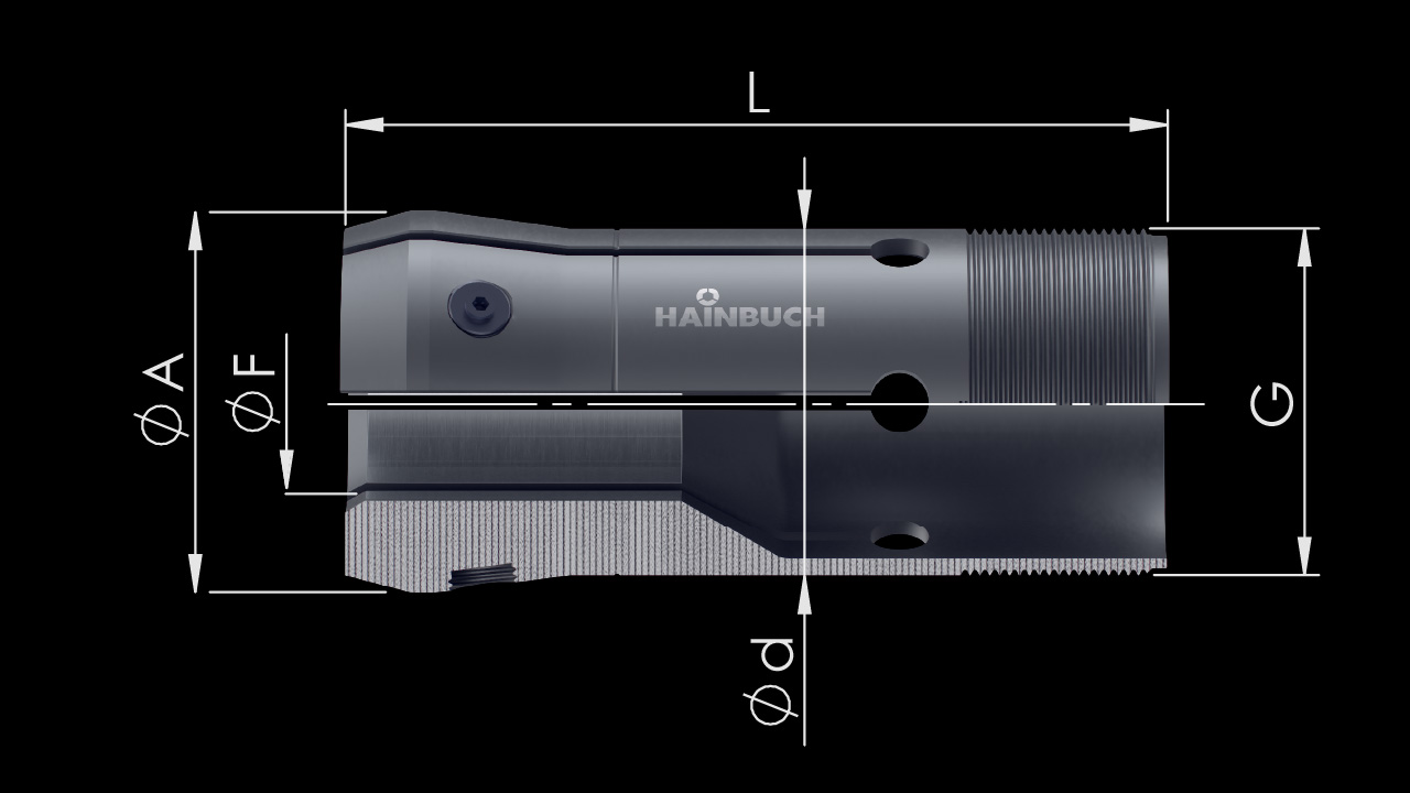 Feeding Collets RS – Internal Clamping Collets – Technical Drawing Feeding Collets RS – Internal Clamping Collets – Technical Drawing